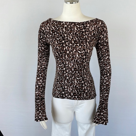 White House Black Market Tops - WHBM Leopard Sweater Size X Small